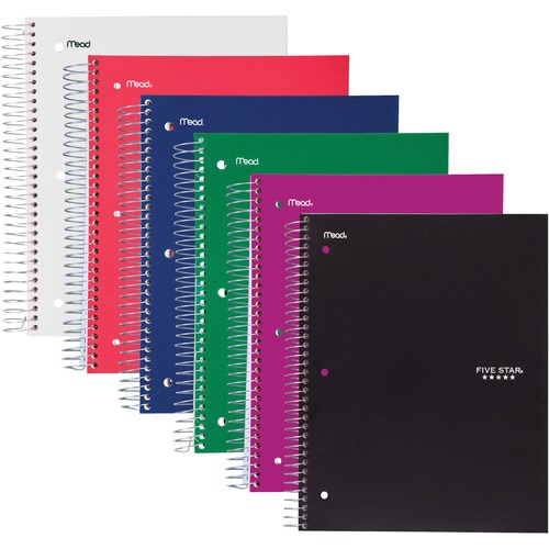 Five Star Five-subject Notebook - 200 Sheet - Wide Ruled - 8" x 10.5"