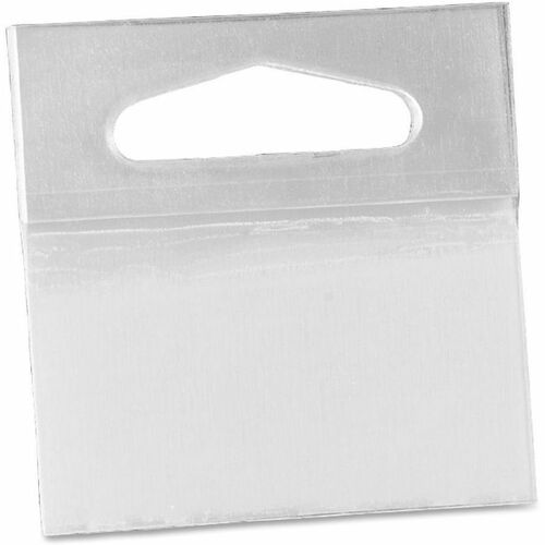 3M Pad Hang Tabs - 10 Tab(s) - 2" Tab Height x 2" Tab Width - Self-adhesive - Clear Polyester Tab(s) - 50 / Box