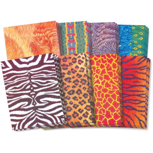 Roylco Amazing Animal Paper - Paper Crafting - 8.50" (215.90 mm)Width x 11" (279.40 mm)Length - Animal - 40 / Pack