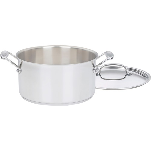 Cuisinart Chef's Classic 744-24 Stockpot - Dishwasher Safe - 1.50 gal Stockpot - Stainless Steel Body - Stainless Steel Handle