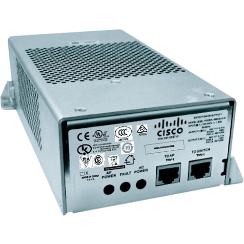Cisco PoE Injector - 1 x PoE Input Port(s) - 1 x 10/100/1000Base-T Output Port(s)