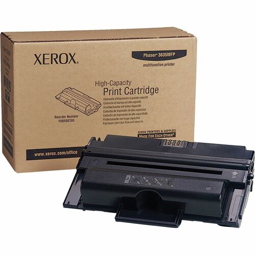 Xerox Toner Cartridge - Laser - High Yield - 10000 Pages - Black - 1 Each - Laser Toner Cartridges - XER108R00795