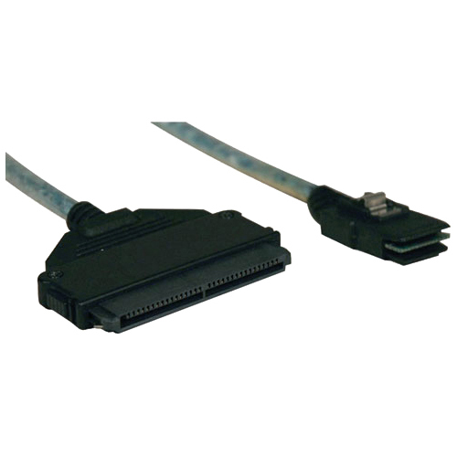 Tripp Lite Internal SAS Cable - 1.5 ft SAS Data Transfer Cable - First End: 1 x SFF-8087 Mini-SAS - Second End: 1 x SFF-8484 SAS - Metallic