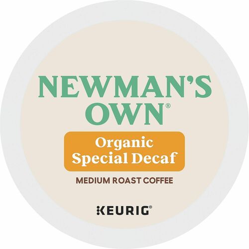 Newman's Own® Organics K-Cup Special Decaf Coffee - Compatible with Keurig Brewer - Medium - 24 / Box