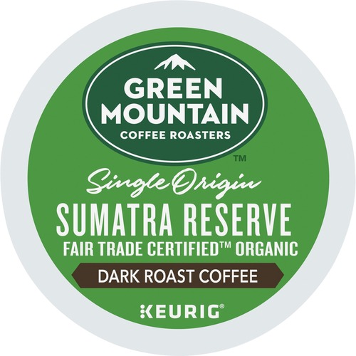 Green Mountain Coffee Roasters® K-Cup Sumatra Reserve Coffee - Compatible with Keurig Brewer - Dark - 24 / Box
