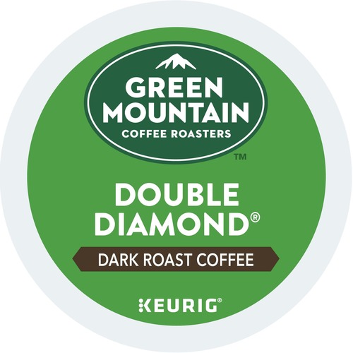Green Mountain Coffee Roasters® K-Cup Double Diamond Coffee - Compatible with Keurig Brewer - Full/Extra Dark/Extra Bold - 24 / Box