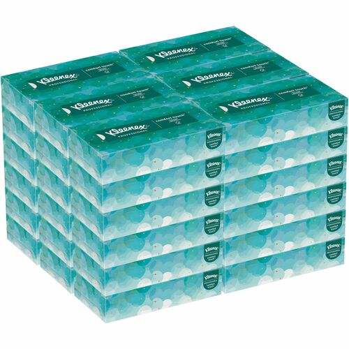 Kleenex Facial Tissue - 2 Ply - White - 100 Per Box - 36 / Carton