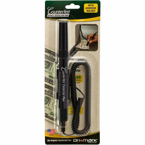 Dri Mark Smart-money Counterfeit Bill Detector Pen with Coil and Clip - 1 Each