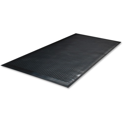 Guardian Floor Protection CleanStep Outdoor Scraper Mat - Outdoor - 48" Length x 72" Width x 24" Depth x 0.310" Thickness - Vinyl - Black - 1Each