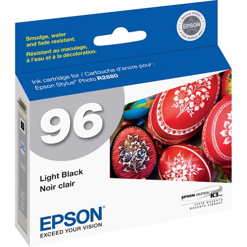 Epson 96 Original Ink Cartridge - Inkjet - Light Black - 1 Each