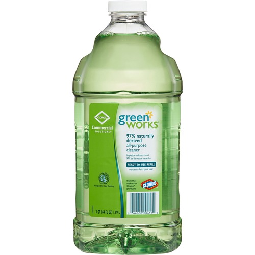 Clorox Commercial Solutions Green Works All Purpose Cleaner Refill - Liquid - 64fl oz - 1 Each - Green - Refill