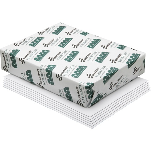SKILCRAFT Process Chlorine Free Copier Paper - 92 Brightness - Letter - 8 1/2" x 11" - 20 lb Basis Weight - 5000 / Box (500