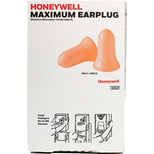 Howard Leight Max Uncorded Foam Ear Plugs - Foam - Orange - 200 / Box