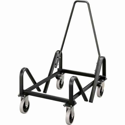 HON Olson Stacker Chair Cart - 4 - Steel - 21.38" x 35.5" x 37" - Black