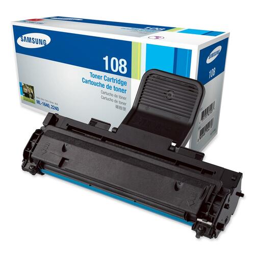 Samsung MLT-D108S Toner Cartridge - Laser - 1500 Pages - Black - 1 Each