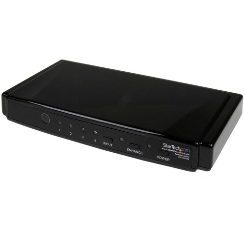 StarTech.com 4-to-1 HDMI 1.3 Switch - Video/audio switch - 4 ports - HDMI - Remote Control - Switch between 4 HDMI sources on one display or projector - Supports resolutions up to 1920x1200 and 1080p - HDMI switch - HDMI video switch - 4 port HDMI switch 