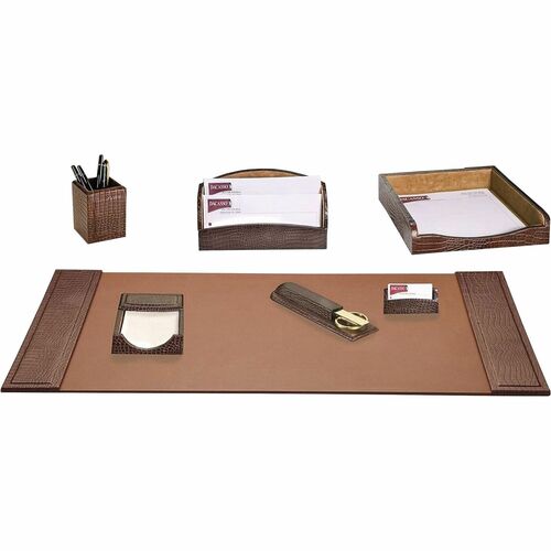 Dacasso Embossed Leather Desk Set - 1 Each