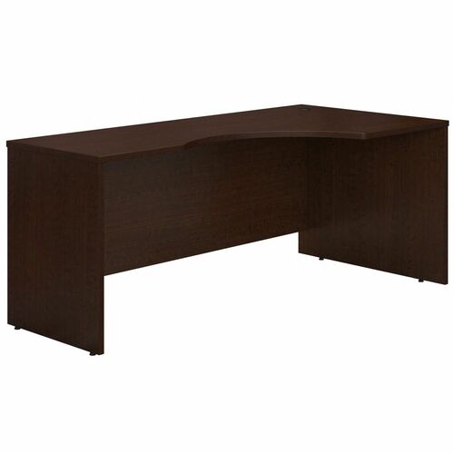Bush Business Furniture Series C 72W Right Hand Corner Module in Mocha Cherry - 71" x 35.5" x 1" x 29.8" - Material: Melamine - Finish: Mocha Cherry - Scratch Resistant, Stain Resistant, Grommet
