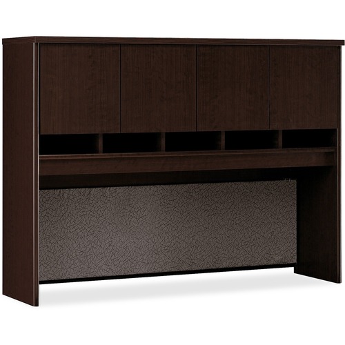 Bush Business Furniture Series C60W Hutch 4 Door in Mocha Cherry - 58.9" x 15.4" x 43" - 4 Door(s) - Finish: Mocha Cherry