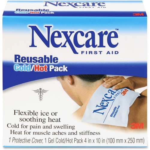 3M Reusable Cold/Hot Pack - 4" (101.60 mm) Height x 10" (254 mm) Width - 1 Each - First Aid Kits & Supplies - MMM2641