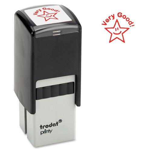 Trodat Self-Inking Stamp - Custom Message Stamp - 0.81" (20.64 mm) Impression Width x 0.81" (20.64 mm) Impression Length - 1 Each - Pre-Inked Stamps - TRO5422