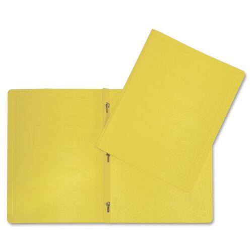 Hilroy Letter Recycled Report Cover - 8 1/2" x 11" - 3 Fastener(s) - Yellow