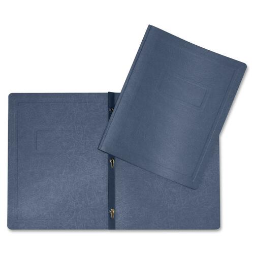 Hilroy Letter Recycled Report Cover - 8 1/2" x 11" - 3 Fastener(s) - Dark Blue - 25 / Pack - Report Covers - HLR06209