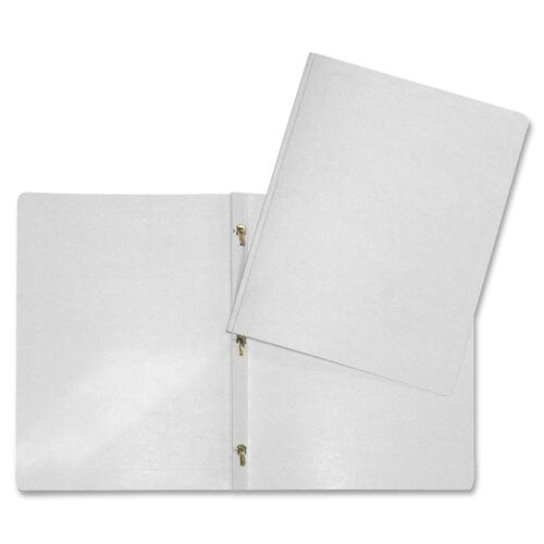 Hilroy Letter Recycled Report Cover - 8 1/2" x 11" - 3 Fastener(s) - White - 25 / Pack - Report Covers - HLR06212