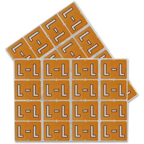 Pendaflex Colo Coded Label - "Alphabet" - 1 1/4" x 15/16" Length - Rectangle - Light Brown - 240 / Pack