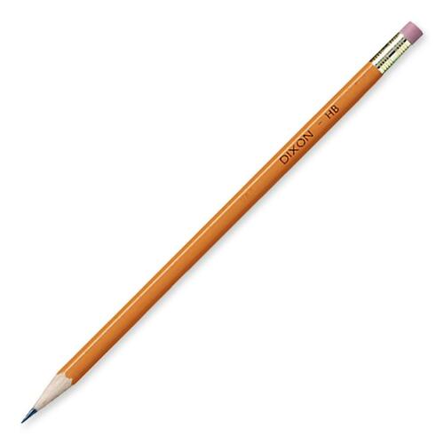 Dixon Ticonderoga HB Wood Pencil - Black Lead - Yellow Wood Barrel - 10 / Pack - Wood Pencils - DIX12055