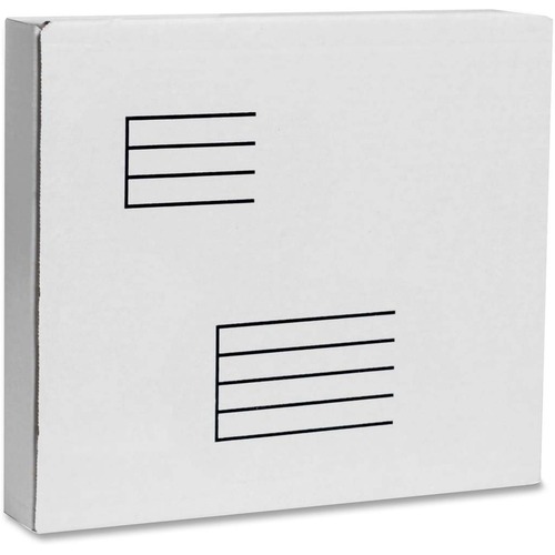 Test Corrugated Mailing Box - External Dimensions: 10.5" Width x 2.1" Depth x 12" Height - 200 lb - White - For Document, Multipurpose - Recycled = CWH12102