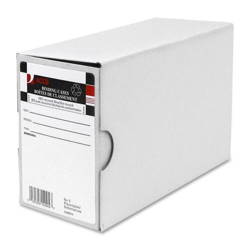 ACCO Recycled Box File - 2 Fastener(s) - 3 1/2" Fastener Capacity for Folder - Fiberboard - Gray - 85% Recycled - 6 / Pack = ACC14094