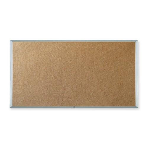 Quartet Wesco Economy Cork Board - 72" (1828.80 mm) Height x 48" (1219.20 mm) Width - Cork Surface - Aluminum Frame - 1 Each - Cork/Fabric Bulletin Boards - QRT35146