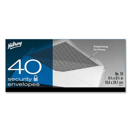 Hilroy High Count Boxed Envelope - Commercial - #10 - 4 1/8" Width x 9 1/2" Length - 20 lb - Gummed - 1 / Box