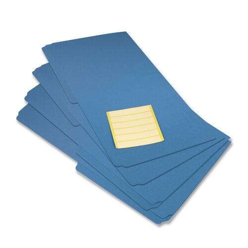 VLB 1/2 Tab Cut Legal Top Tab File Folder - Polypropylene - Blue - 12 / Pack - Top Tab Colored Folders - VLB37111