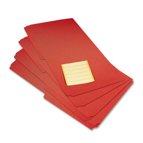 VLB 1/2 Tab Cut Legal Top Tab File Folder - Polypropylene - Red - 12 / Pack - Top Tab Colored Folders - VLB37112