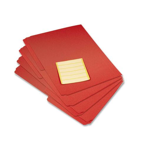 VLB 1/2 Tab Cut Letter Top Tab File Folder - Polypropylene - Red - 12 / Pack - Top Tab Colored Folders - VLB37212