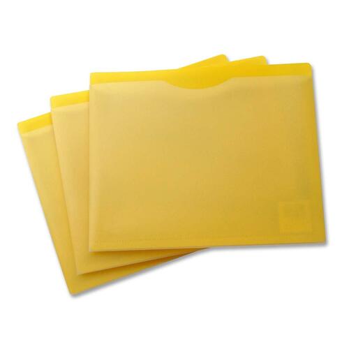 VLB Letter File Jacket - 12" x 9 5/8" - 1" Expansion - Poly - Opaque, Clear - 5 / Pack = VLB37256