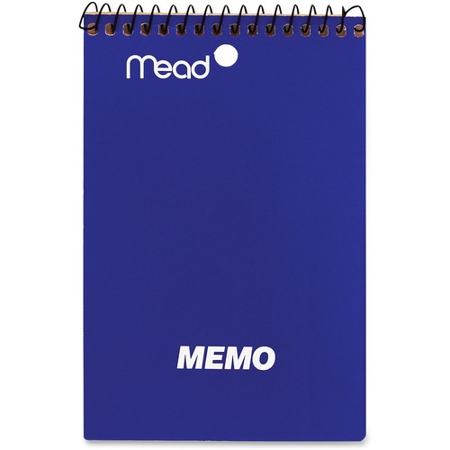 Mead 4"x6" Wirebound Memo Book - 40 Pages - Wire Bound - 15 lb Basis Weight - 4" x 6" - White Paper - Assorted Cover - Stiff-back - 1Each - Memo / Subject Notebooks - MEA45464