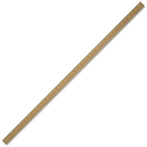 Westcott Wooden Metre Stick with Plain Ends - 1/8, 1/2 Graduations - Metric, Imperial Measuring System - Wood 