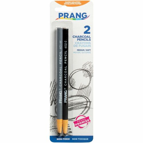 Dixon Prang Charcoal Pencils - 2 / Pack - Drawing Pencils - DIX60300
