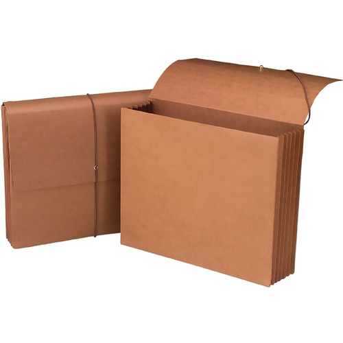 Smead Letter Recycled File Wallet - 8 1/2" x 11" - 700 Sheet Capacity - 5 1/4" Expansion - Redrope, Tyvek, Paper - 30% Recycled - 1 Each