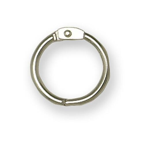 Acme United Loose-Leaf Ring - 0.75" (19.05 mm) Diameter - Round - Nickel Plated - 100 / Box - Book Rings - ACM75075