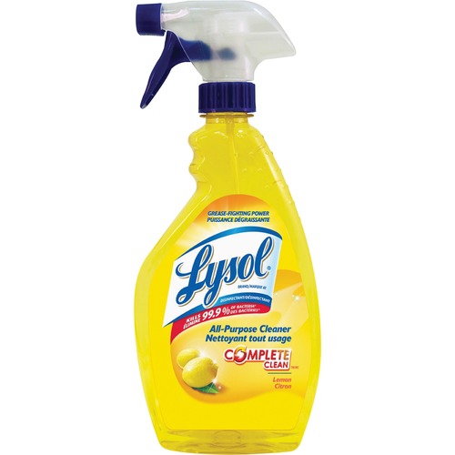 Lysol Disinfectant Cleaner - Spray - 22 fl oz (0.7 quart) - Lemon Scent - 1 Each - Lemon