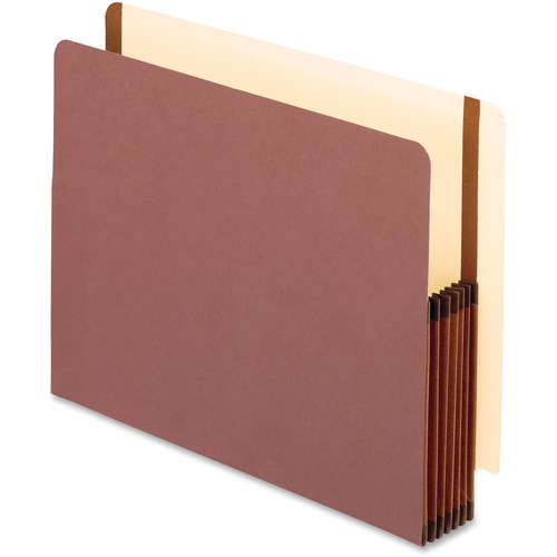 Pendaflex Letter Recycled File Pocket - 5 1/4" Expansion - Fiber - Brown - 10% Recycled - 1 Each - Color Jackets - PFX75545