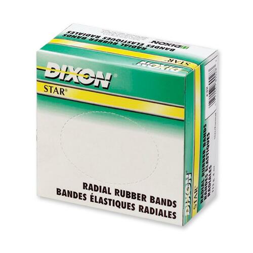 Dixon Star Radial Rubber Band - Size: #62 - 0.25 lb/in - 1 / Box - Rubber - Rubber Bands - DIX89037