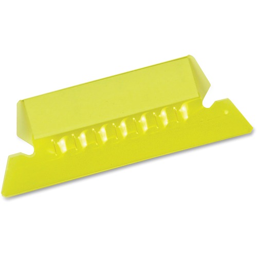 Pendaflex Hanging File Folder Tab - Blank Tab(s) - Yellow Plastic Tab(s) - 25 / Pack - Hanging Accessories - PFX97209