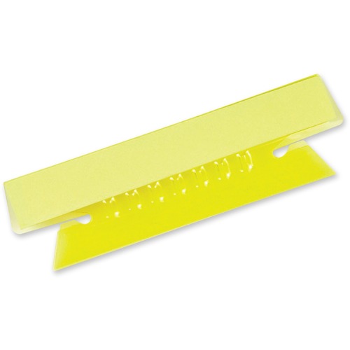 Pendaflex Hanging File Folder Tab - 3.5", Blank Tab(s) - Yellow Plastic Tab(s) - 25 / Pack - Hanging Accessories - PFX97309