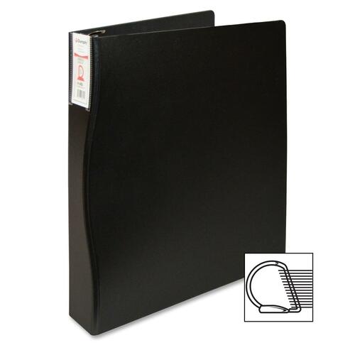 VLB Duraply Poly D Ring Presentation Binder - 1" Binder Capacity - D-Ring Fastener(s) - Black - 1 Each - Presentation / View Binders - VLB98920