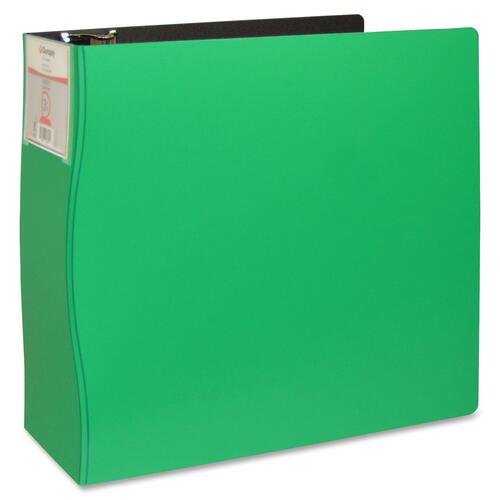 VLB Duraply Poly D-Ring Presentation Binder - 3" Binder Capacity - Letter - D-Ring Fastener(s) - Polypropylene - Green - 1 Each